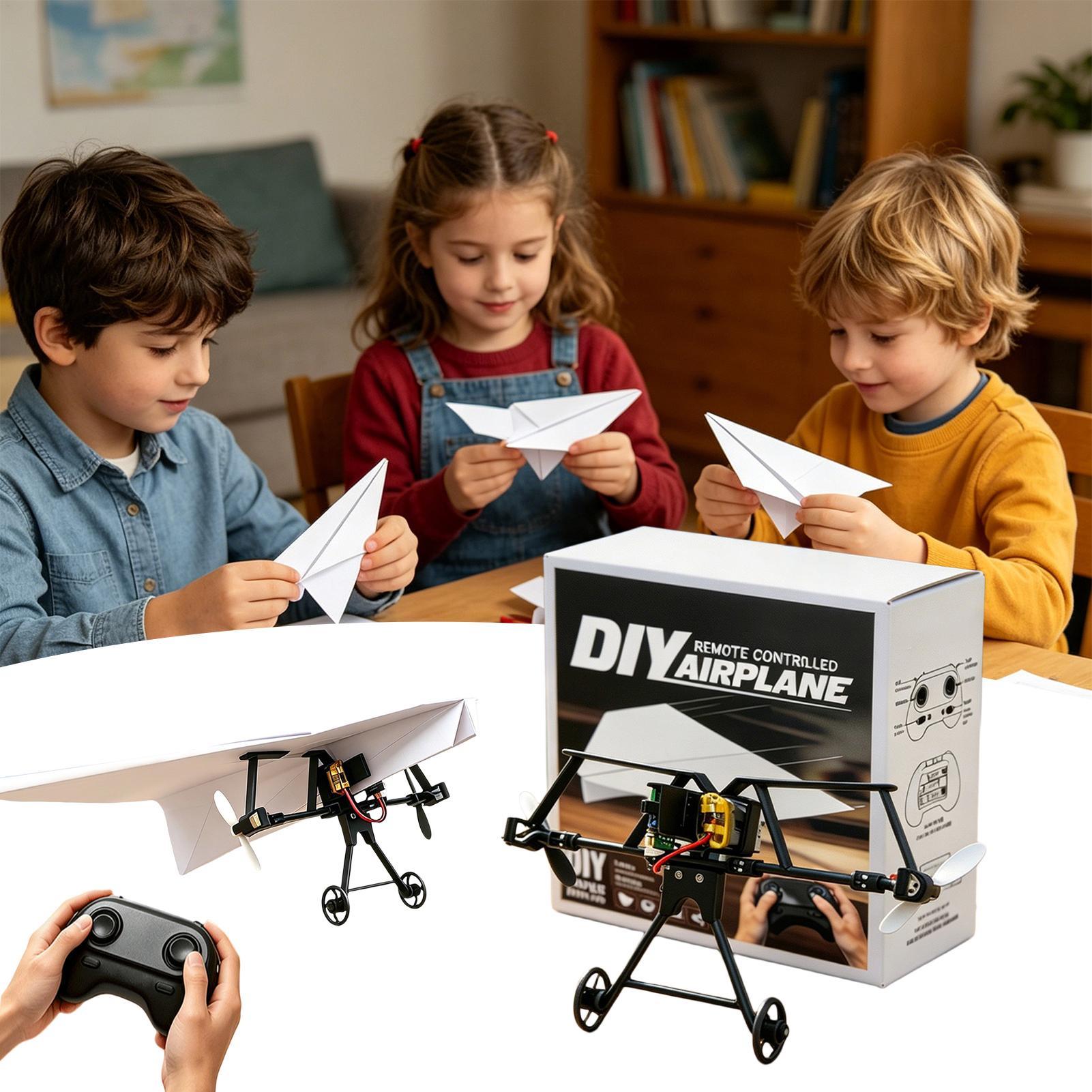 Rc Hobby Toys - DIY RC Papieren Vliegtuig Kit Speelgoedvliegtuig