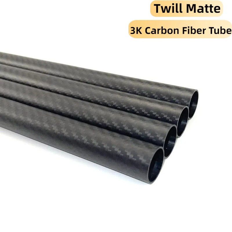 Rc Hobby Youtube - 1Pc Twill Matte Koolstofvezel Buis 3k