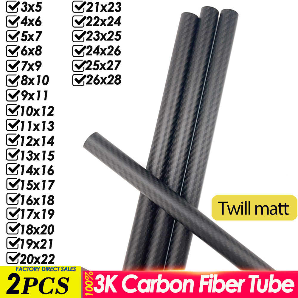 Rc Hobby Youtube - 1/2 Stuks 3K Pure Koolstofvezel Buis
