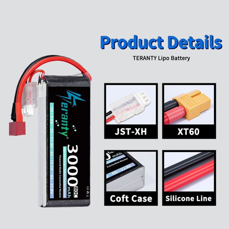 TERANTY 2S 3000mAh Lipo Batter - Rc Hobby Model recensie en prijs