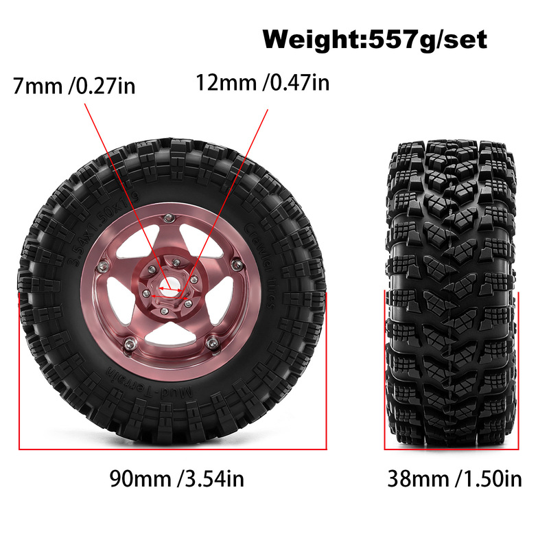 1,9 inch Beadlock Wiel- en Ban - Wheel Rim Rc recensie en prijs