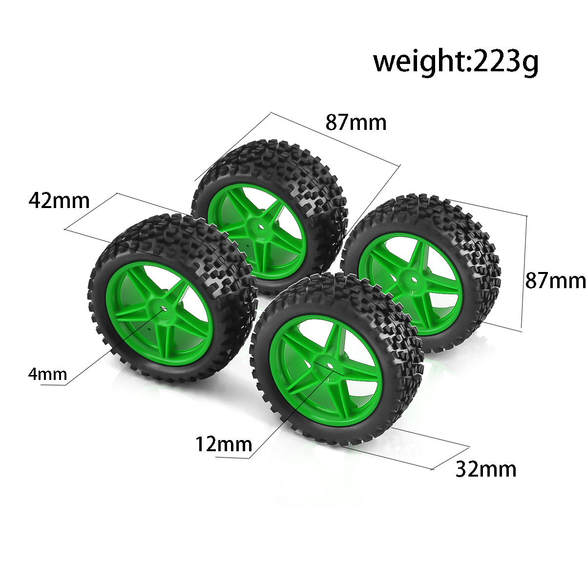 1/10 RC Off-Road Banden en Vel - Wheel Rim Rc recensie en prijs