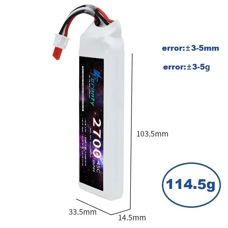 1/3 Stuks 2S 7.4V Lipo Batteri - Rc Hobby Model recensie en prijs