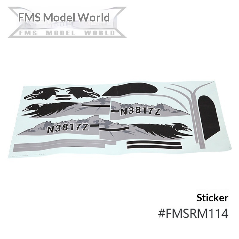 FMS RC Vliegtuig Decals Voor 1 - Rc Hobby Vehicles recensie en prijs