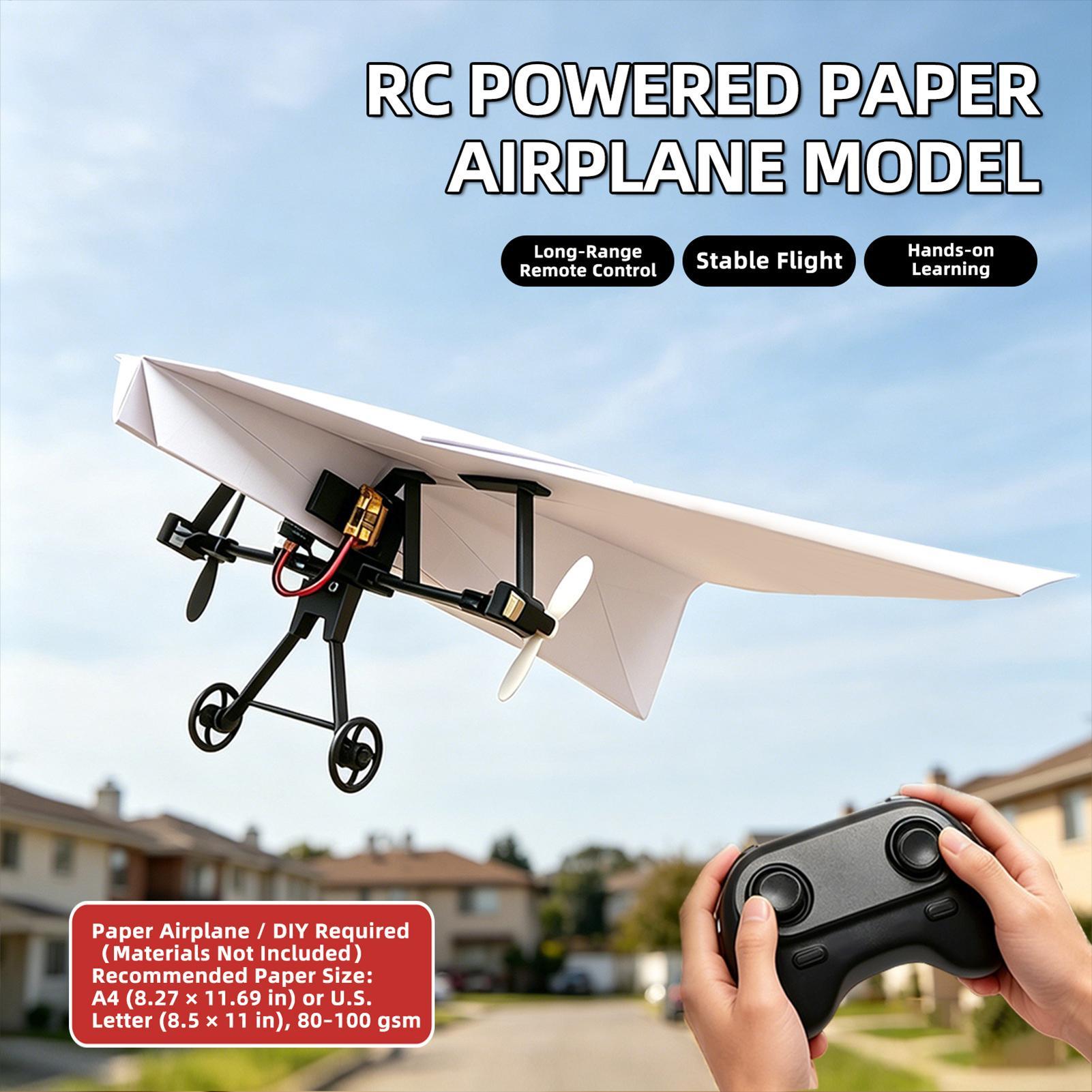 DIY RC Papieren Vliegtuig Kit  - Rc Hobby Toys recensie en prijs
