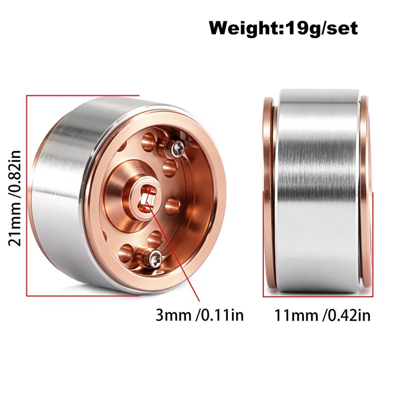 ABUM-1/30 SCX30 0,7 inch negat - Wheel Rim Rc recensie en prijs