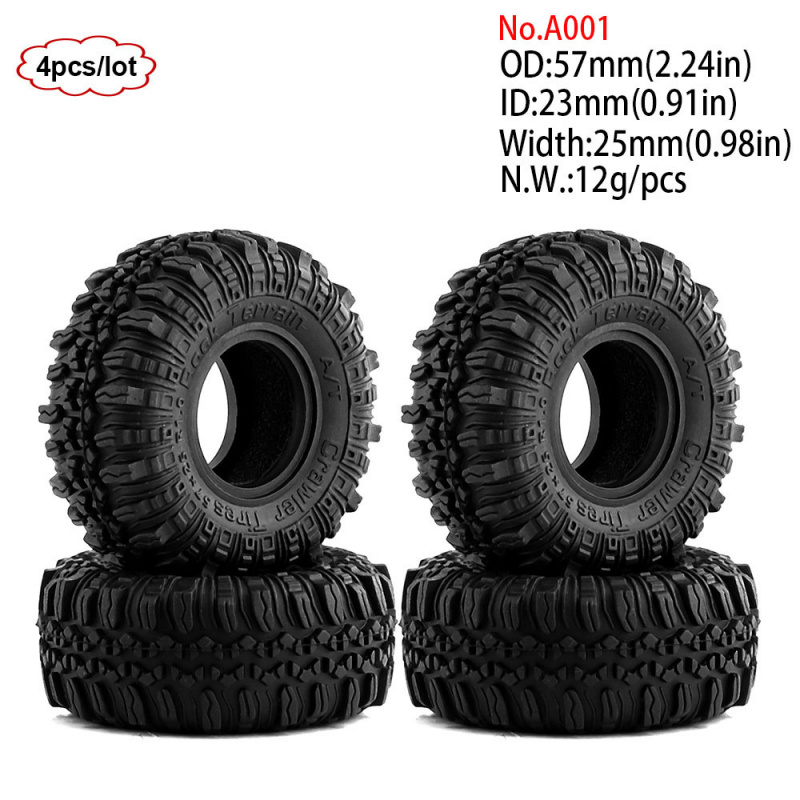 4 stuks 1.0 inch 57-67mm RC Cr - Wheel Rim Rc recensie en prijs