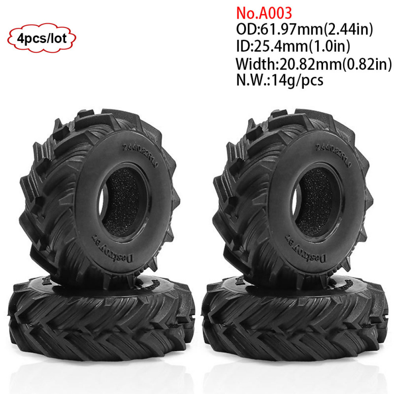4 stuks 1.0 inch 57-67mm RC Cr - Wheel Rim Rc recensie en prijs