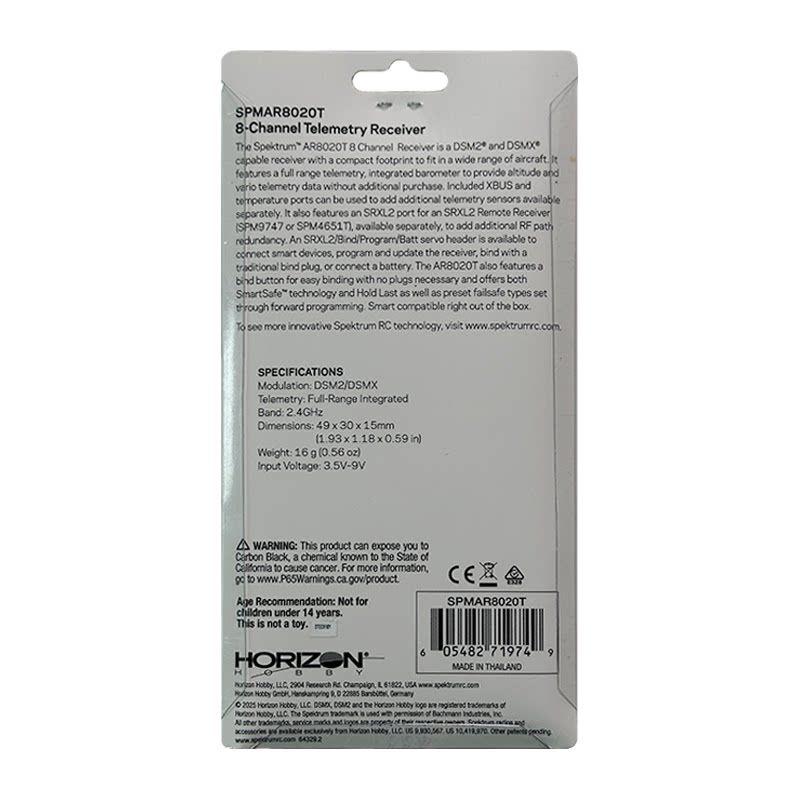 Horizon Hobby Spektrum AR8020T - Rc Helicopter Horizon Hobby recensie en prijs
